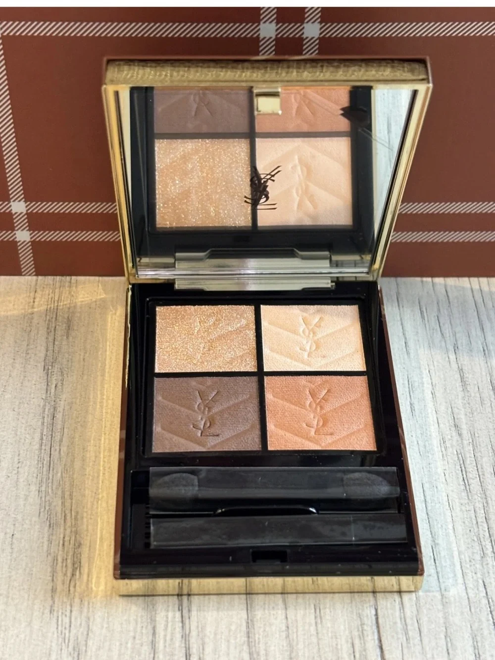 Yves Saint Laurent Gold Couture Mini Clutch